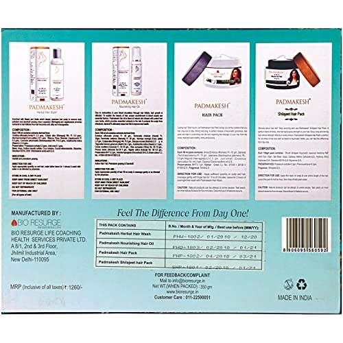 Ayurvedic Hair Spa & Hair Fall Control Kit | Shampoo, Hair Pack & Hair Oil | Redensyl & Pro-vitamin | Sulphate, Paraben & Mineral Oil Free | For Men & Women