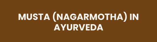 Musta (Nagarmotha) in Ayurveda