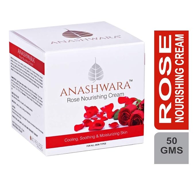 Anashwara Natural Rose Nourishing Cream for Soft, Smooth Skin & Blemish Marks
