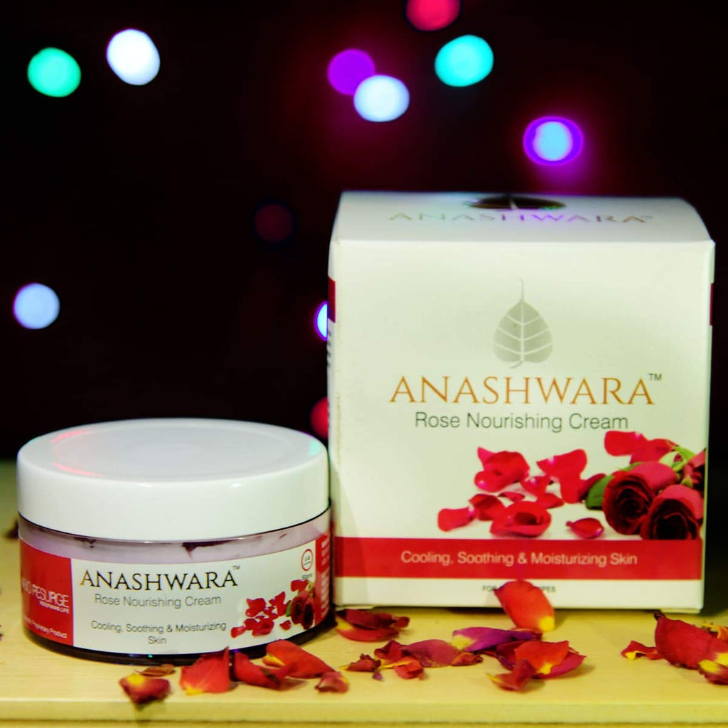 Anashwara Natural Rose Nourishing Cream for Soft, Smooth Skin & Blemish Marks