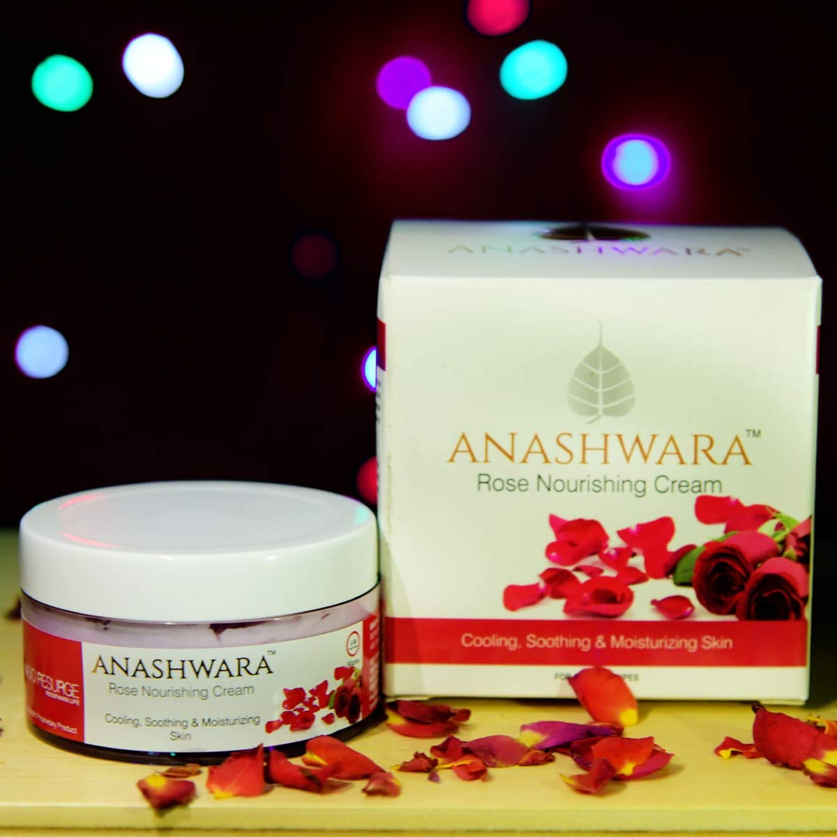 Anashwara Natural Rose Nourishing Cream for Soft, Smooth Skin & Blemish Marks
