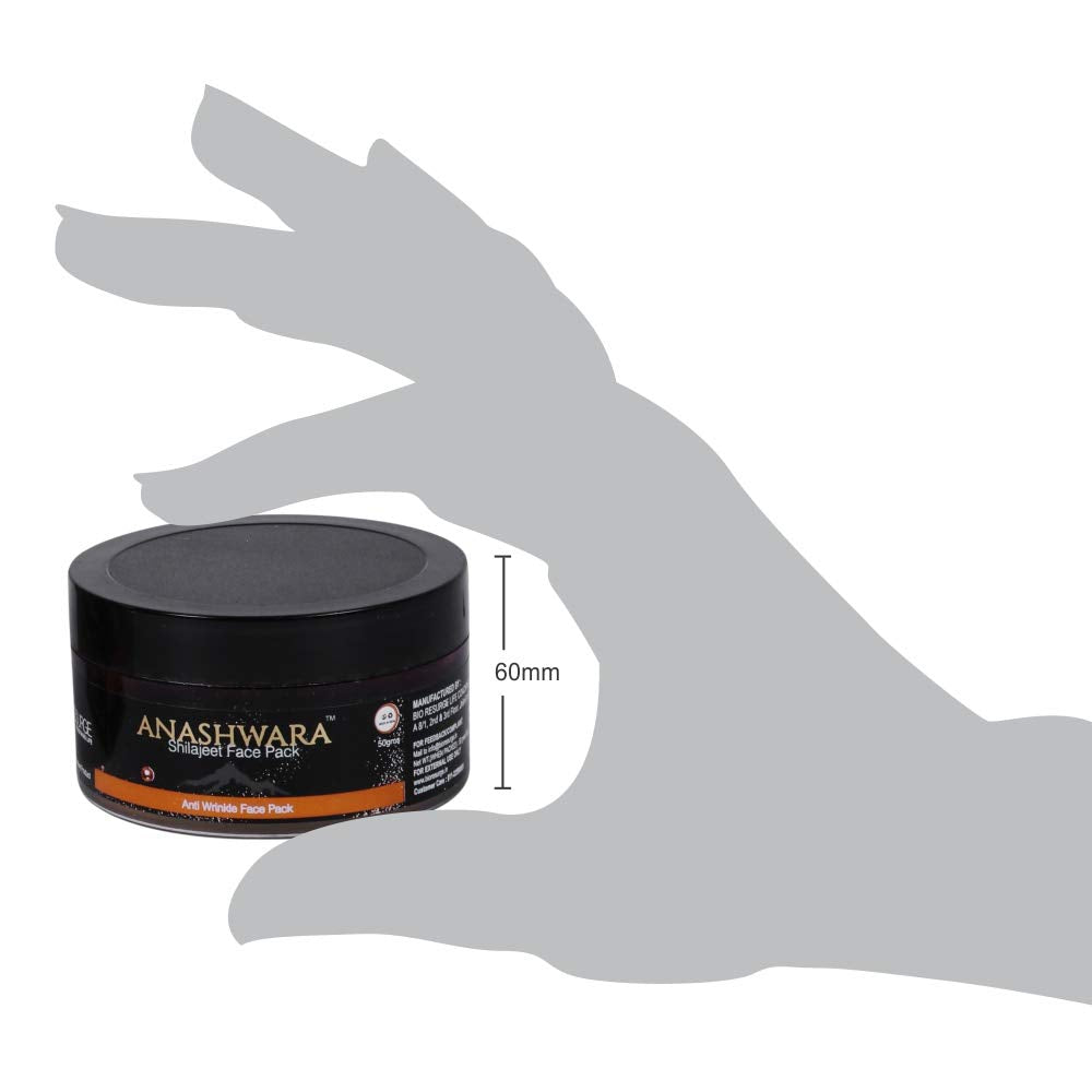 Anashwara Shilajit face Pack || Anti Wrinkle, Removes Pigmentation and Skin Tightening Face Pack | repairs damaged tissues removing the dead cells (50 gm)