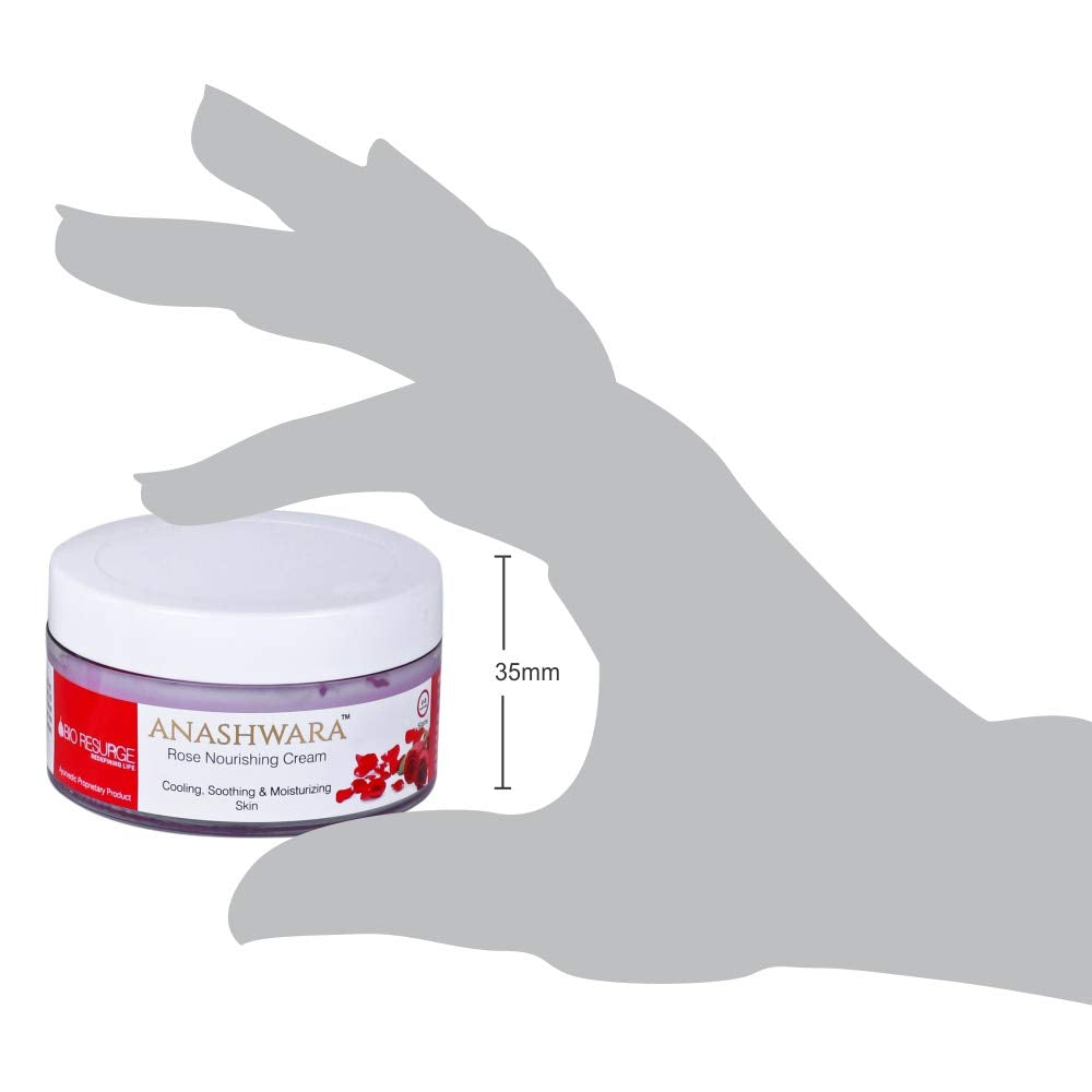 Anashwara Natural Rose Nourishing Cream for Soft, Smooth Skin & Blemish Marks