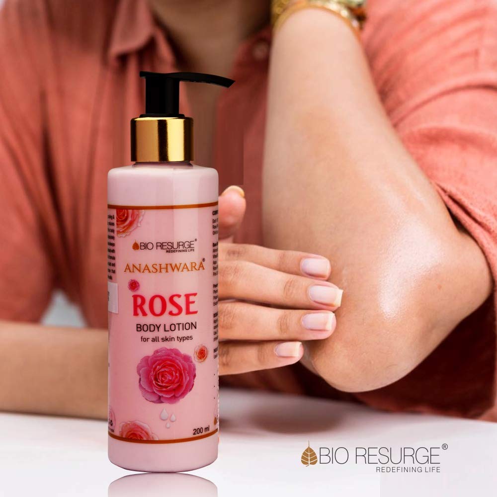 Anashwara Rose Body Lotion Cooling Soothing Moisturizing Body Lotion