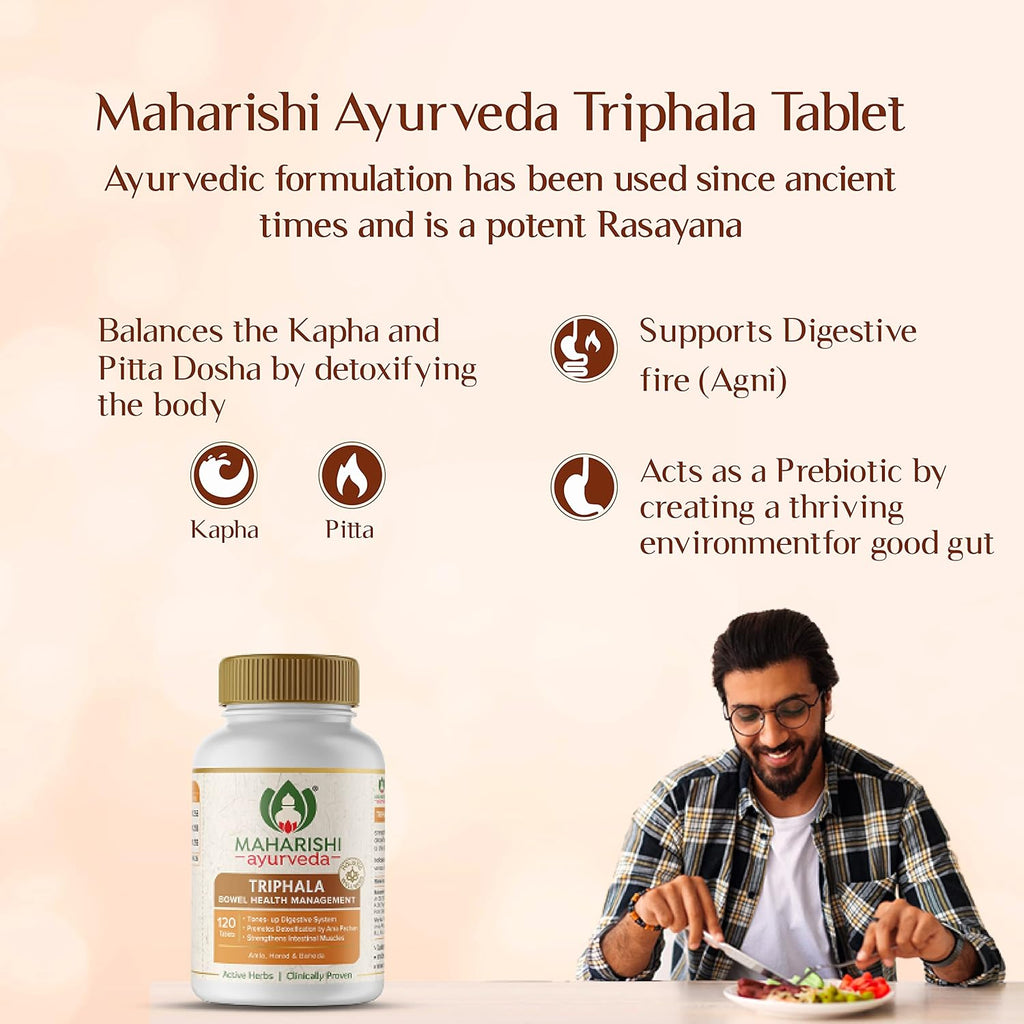  Maharishi Ayurveda Triphala Tablets 1000mg 120 Tablets 