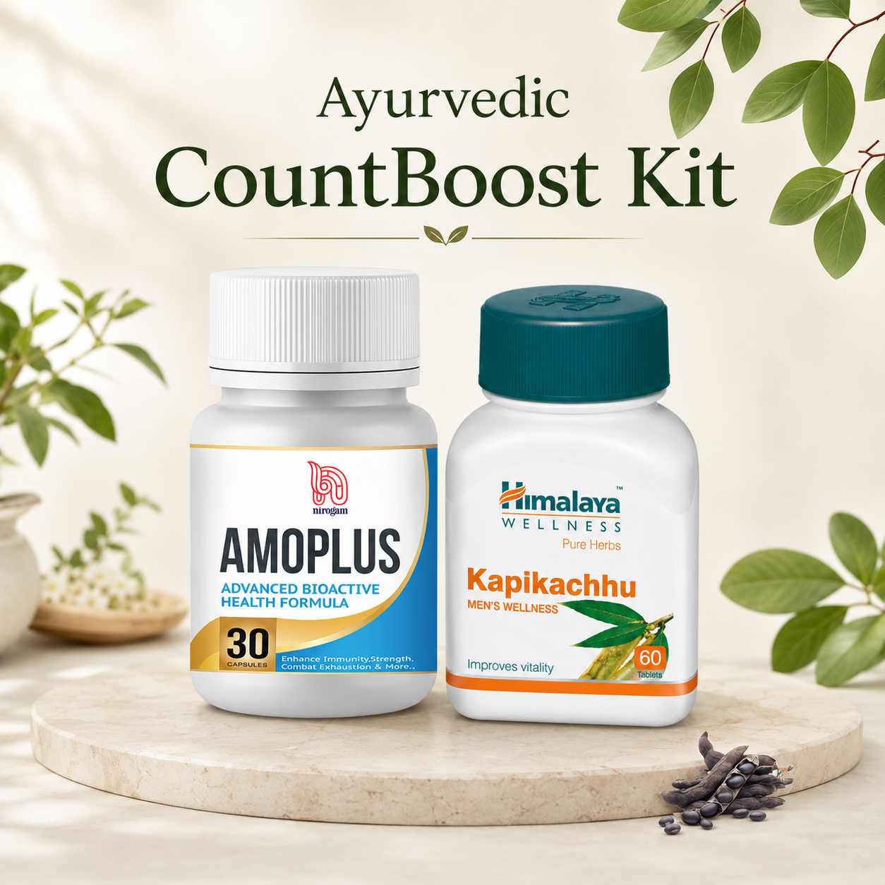 Ayurvedic Count Boost Wellness Kit For Men