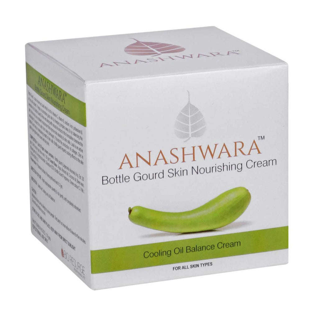 Anashwara Bottle Gourd Skin Nourishing Cream for Oil Balance and Cooling, 50 gms