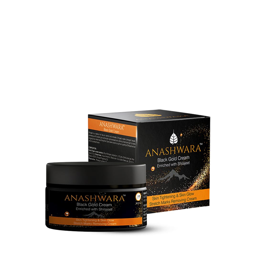 Black Gold Shilajit Cream||For Reducing Stretch Marks||Scars after Pregnancy||Weight loss||50Gm