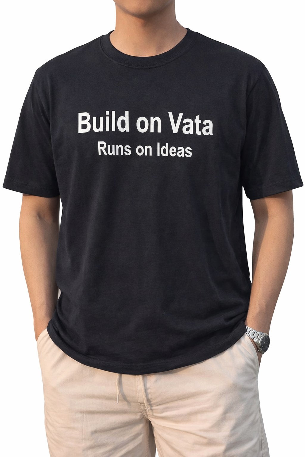 Vata T-Shirt – Build on Vata, Runs on Ideas | Vata Dosha T-Shirt
