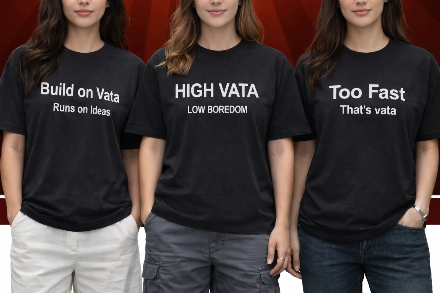 Vata Dosha T-Shirt – High Vata, Low Boredom | Vata Dosha T-Shirt