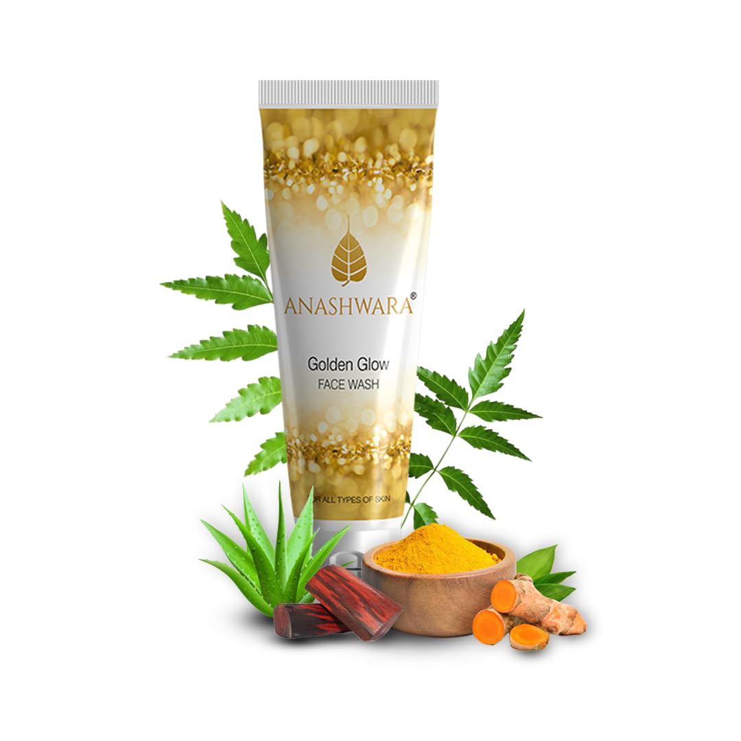 Anashwara Golden Glow Face Wash for Glowing Fairness Skin (100 ml)