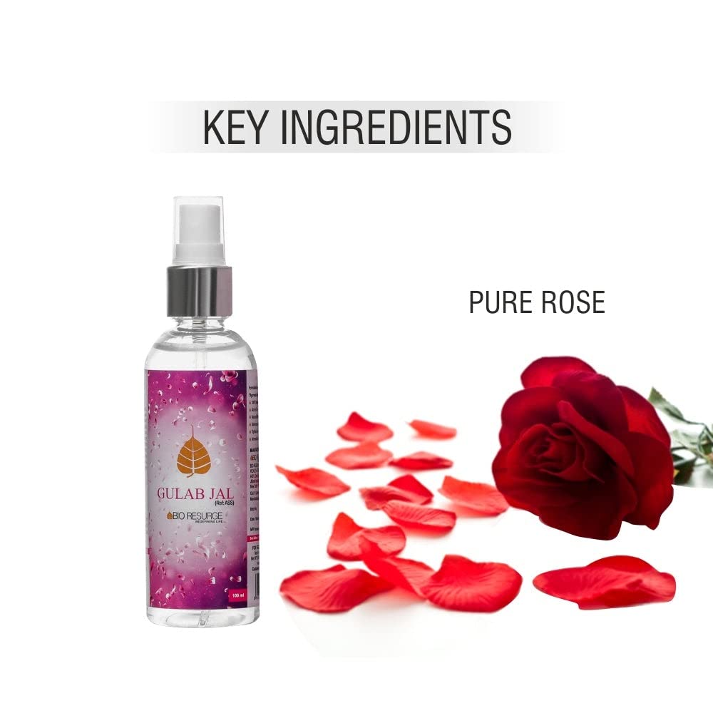 Gujab Jal |Natural Toner for Glowing Skin & Hair – Soothing, Hydrating & Refreshing Mist (100 Ml)