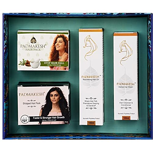 Ayurvedic Hair Spa & Hair Fall Control Kit | Shampoo, Hair Pack & Hair Oil | Redensyl & Pro-vitamin | Sulphate, Paraben & Mineral Oil Free | For Men & Women