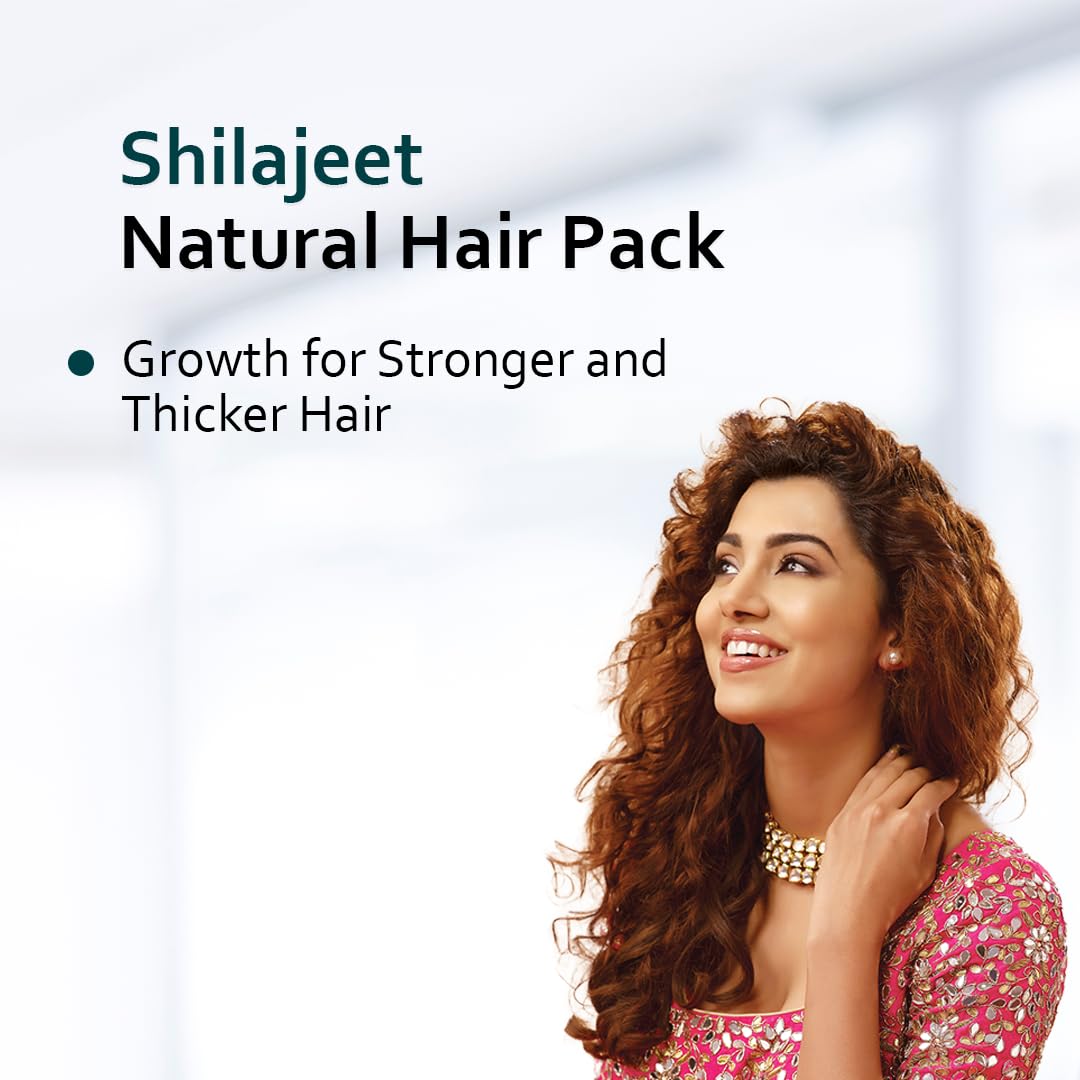 Padmakesh Shilajit Natural Hair pack Help for Makes hair longer, stronger, thicker, and shinier | Suitable for all types of hair (75 gm)