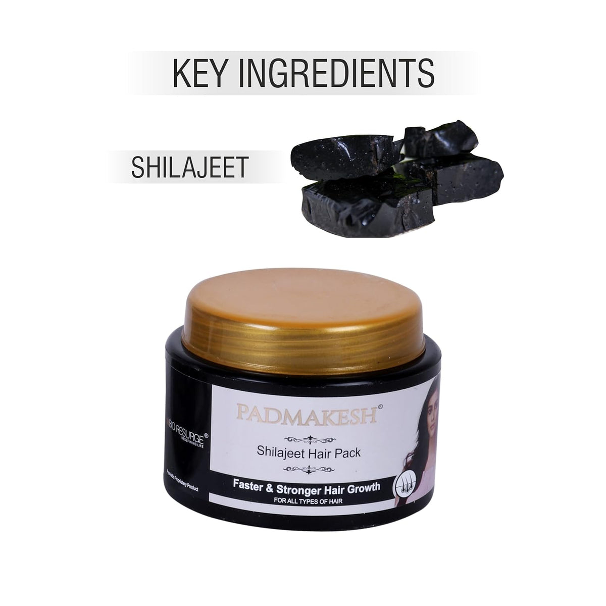 Padmakesh Shilajit Hair Pack for Hair Care | Nirogam