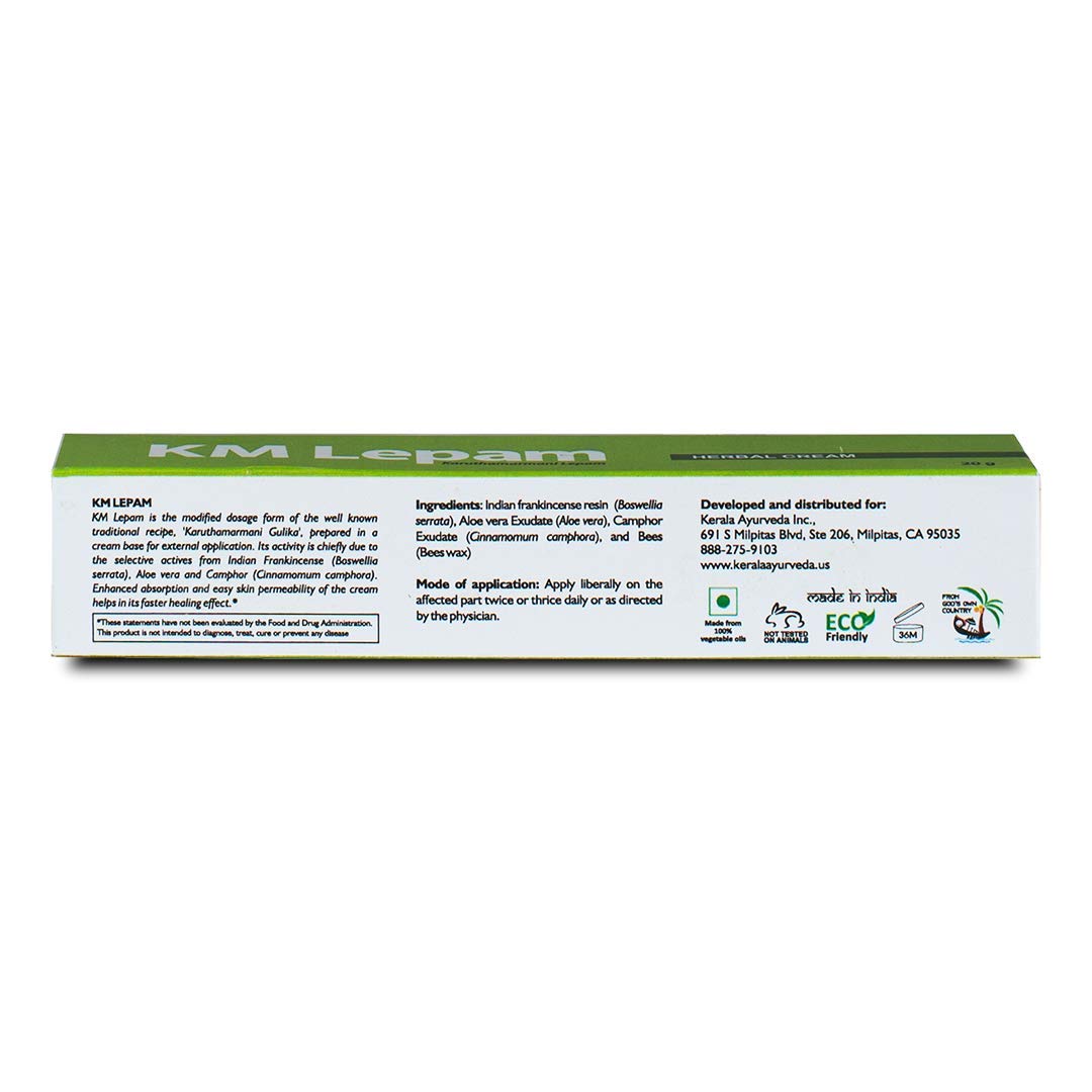 KM Lepam Ayurvedic Pain Relief Ointment - Pack of 5 * 20g
