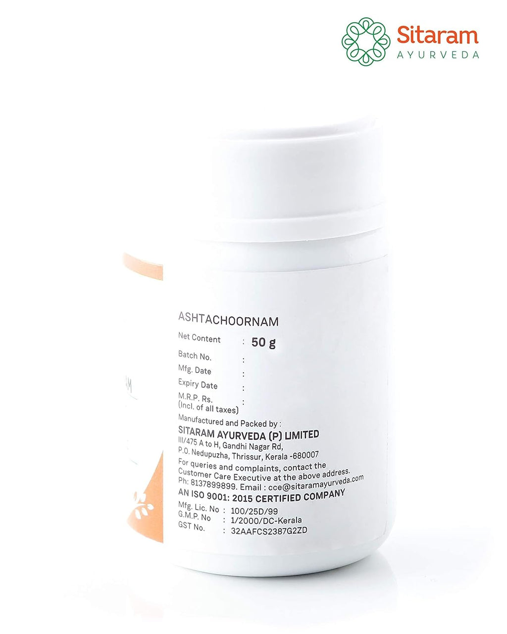 Ashta Choornam Ayurvedic Digestive Powder - Pack of 4* 50g